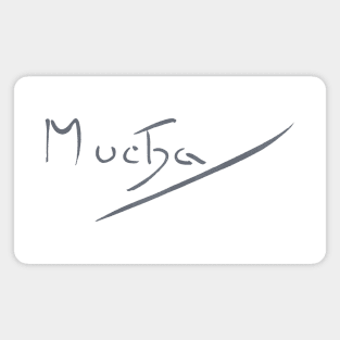 Signature of Alfons Mucha Magnet